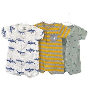 Simple Joys by Carters Baby 3 Piece Snap-up Rompers